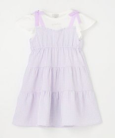 ANY KIDS サッカー ギンガム ワンピース