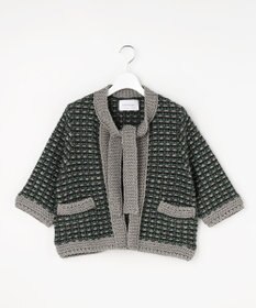 自由区 【カトリエムブーケ】Lame tweed ボウタイディテールジャケット