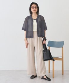 AMERICAN HOLIC シアーショート丈開襟シャツ