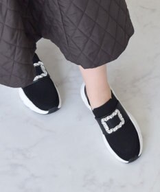 Bridget Birkin 【Bridget Birkin】ビジューバックルニットスニーカー