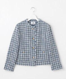 J.PRESS LADIES ファニーツイード ノーカラー ジャケット
