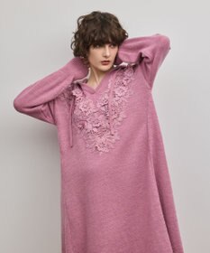 GRACE CONTINENTAL ケミカルレースニットワンピース