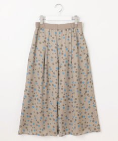 自由区 L マルチポルカドットプリント スカート