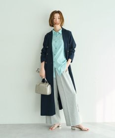 YECCA VECCA バックギャザーロングシャツ