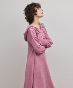 GRACE CONTINENTAL ケミカルレースニットワンピース