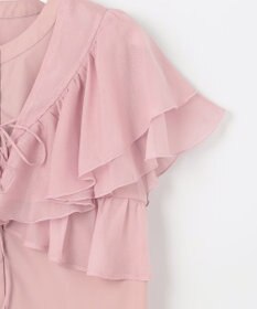 Feroux 【2WAY】フリルコンビ ブラウス