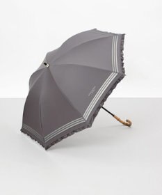 AURORA 【MACKINTOSH LONDON（マッキントッシュ ロンドン）】フリルオーガンジータック加工晴雨兼用パラソル（長傘）