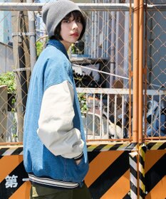WEGO 【ユニセックス着用ITEM】デニムスタジャン