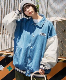 WEGO 【ユニセックス着用ITEM】デニムスタジャン