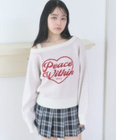 WEGO ハートワンショルニット