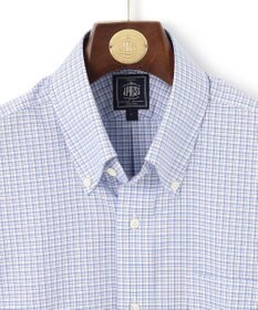 J.PRESS MEN 【EXTRA COMFORT / 形態安定・ストレッチ・抗菌防臭・速乾】ピンオックス ファンシーチェック 半袖シャツ/B.D.
