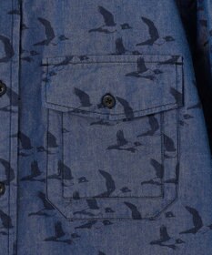 JOSEPH ABBOUD MOUNTAIN 【テーム ヤルヴィコラボ】バードプリント シャツ