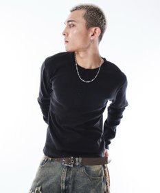 WEGO 【ユニセックス着用ITEM】コンパクトフィットリブヘンリーネックT（LS）