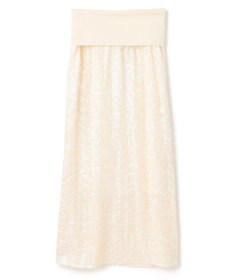 BEIGE， 【洗える】ALYSSUME / スパンコールストレッチニットスカート