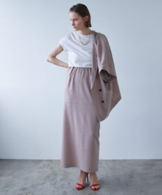 BEIGE， SPINEL / タックギャザー Iラインスカート