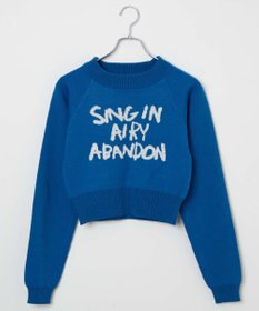 WEGO ジャガードショートニットプルオーバー