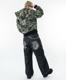 WEGO 【ユニセックス着用ITEM】リップストップフードブルゾン