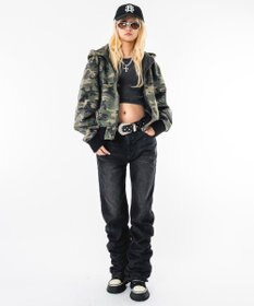 WEGO 【ユニセックス着用ITEM】リップストップフードブルゾン