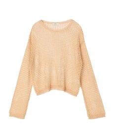 earth music&ecology レーシーニットプルオーバー