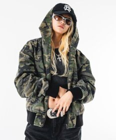 WEGO 【ユニセックス着用ITEM】リップストップフードブルゾン