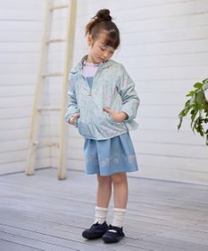 ANY KIDS 裾ペプラム 花柄 ブルゾン