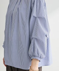 Green Parks イージーケア袖タックブラウス