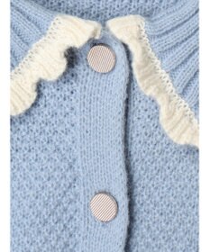 earth music&ecology フリルカラーカーディガン