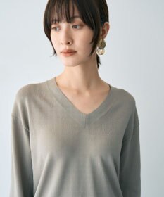 YECCA VECCA Vネックスリットニット