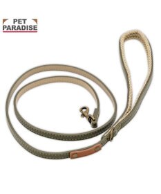 PET PARADISE ペットパラダイス 合皮 リード 《カーキ》 小型犬 4S～３S
