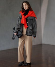 23区 【CLASSY.1月号掲載】ウーステッドウール タートルネック ニット