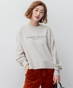 23区 【洗える】フレンチコットンテリー ロゴ トップス