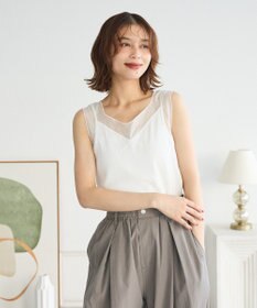 Green Parks ・ＳＵＧＡＲ　ＳＰＯＯＮ　シアー切替タンクトップⅡ