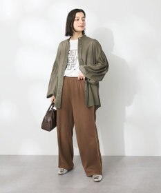 CRAFT STANDARD BOUTIQUE インド綿混パフスリーブシャツ