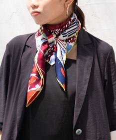 Marca 【the PORT by marca】ROOM 大判 シルクツイル スカーフ