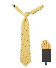 MIKI HOUSE HOT BISCUITS 【ミキハウス】 ドット柄ネクタイ(ポケットチーフ付)