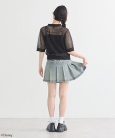 earth music&ecology スティッチ／刺繍ハートボタンニットポロシャツ