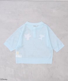 earth music&ecology スティッチ／刺繍ハートボタンニットポロシャツ