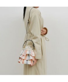 UNBILLION cachecache ミニフリルバケツ型2wayショルダーバッグ