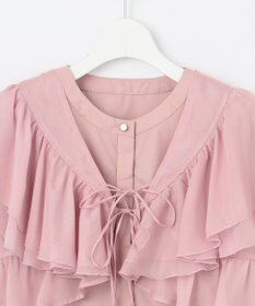 Feroux 【2WAY】フリルコンビ ブラウス