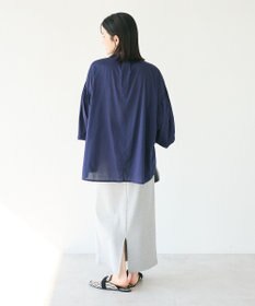 CRAFT STANDARD BOUTIQUE インド綿混パフスリーブシャツ