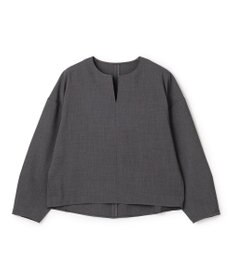 UNFILO マイビューティ キーネックブラウス