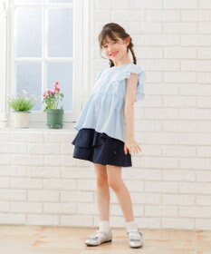 組曲 KIDS 【110-140㎝】レースペプラム ブラウス