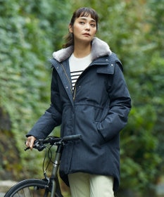 自由区 【ファー取り外し可】ライトウールダウン