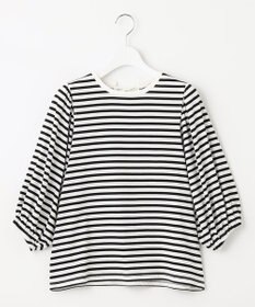 Feroux 【UVケア】バックリボンボリュームスリーブ Tシャツ