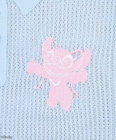 earth music&ecology スティッチ／刺繍ハートボタンニットポロシャツ