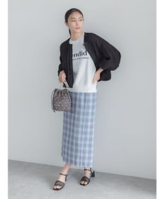 Te chichi シアー楊柳ギャザーブルゾン