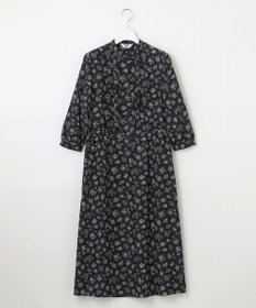 J.PRESS LADIES L 【WEB限定カラーあり・洗える】ラインフラワープリント ワンピース