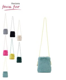 MOONBAT 【ファーバッグ 】2WAYスマートフォンポシェット  フェイクファー