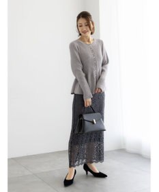 Te chichi モールペプラム2WAYニット