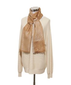 MOONBAT FURLA シルクカシミヤジャカードストール／幅55cm